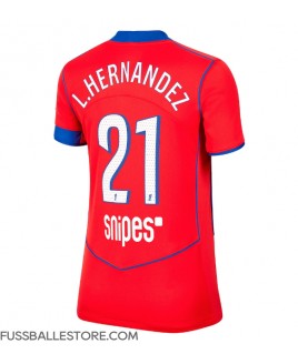 Günstige Paris Saint-Germain Lucas Hernandez #21 3rd trikot Damen 2025-26 Kurzarm